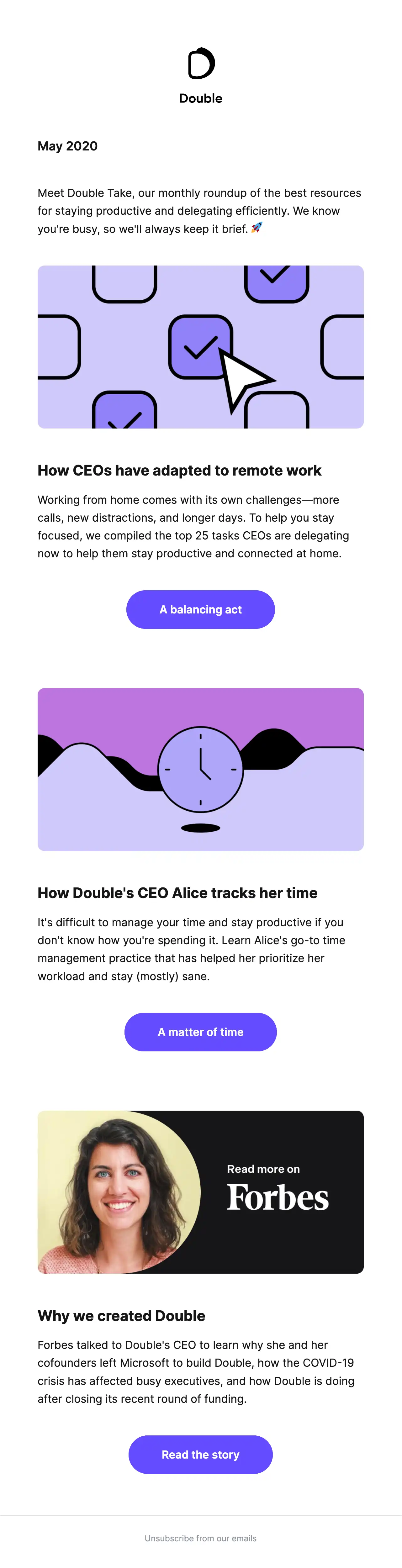 B2B email newsletter