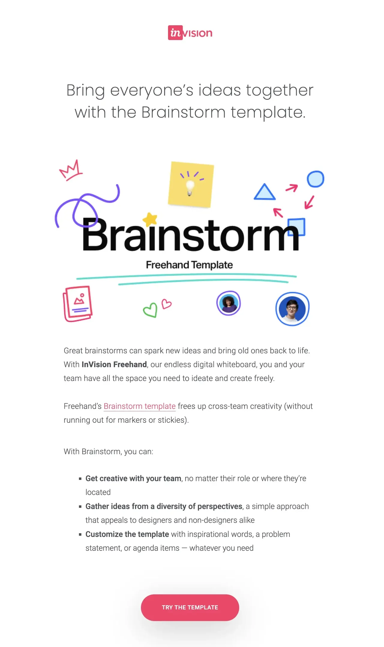 Invision email newsletter