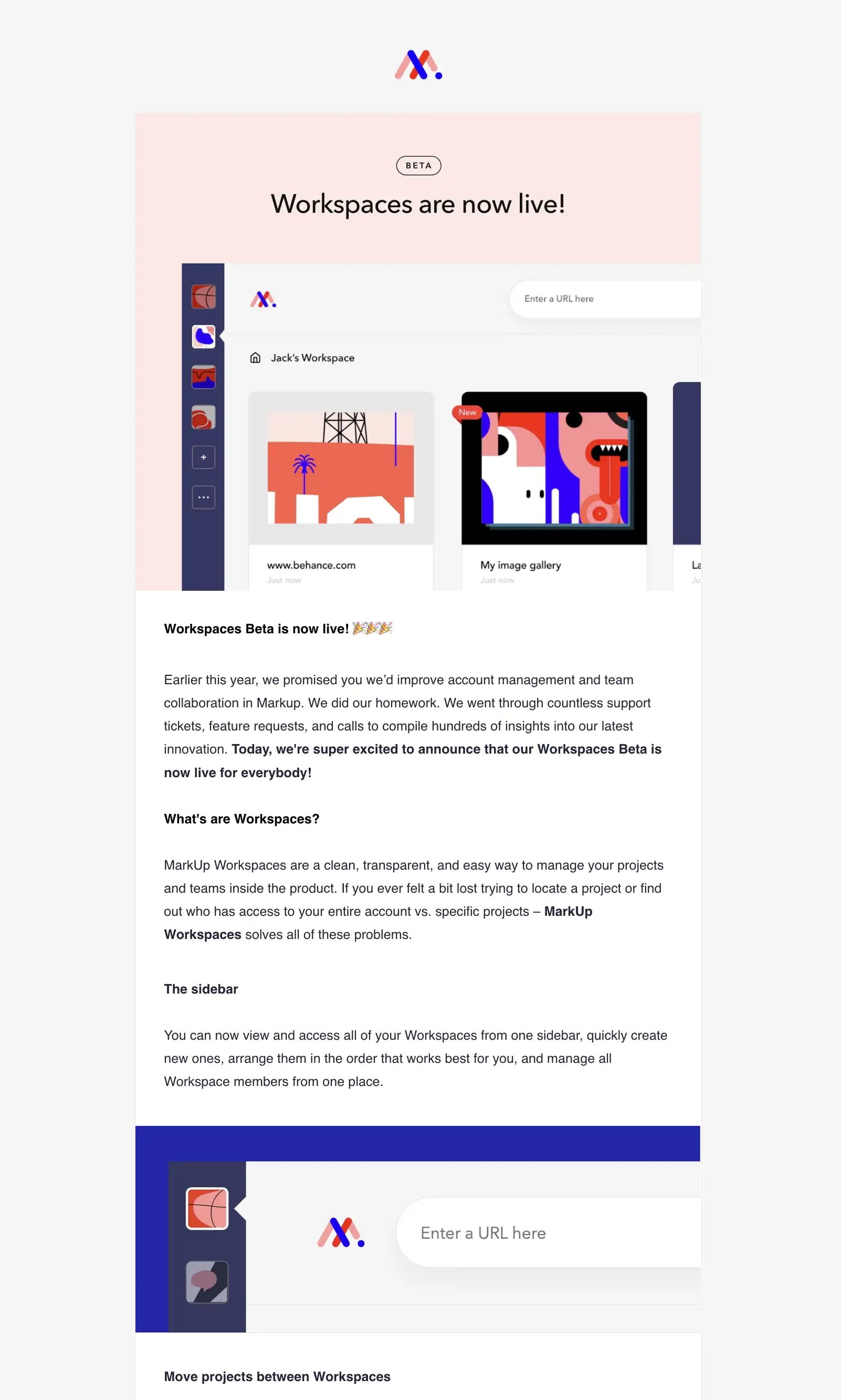 Workspaces newsletter